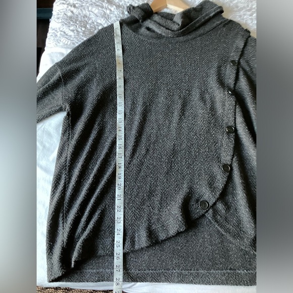 RETROLOGY Grey Cowl Neck Light Weight Sweater Size XL - Picture 6 of 8